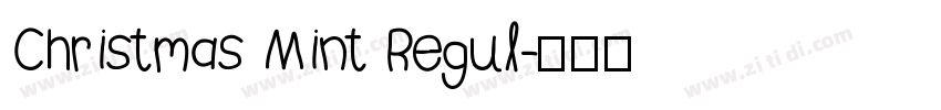 Christmas Mint Regul字体转换